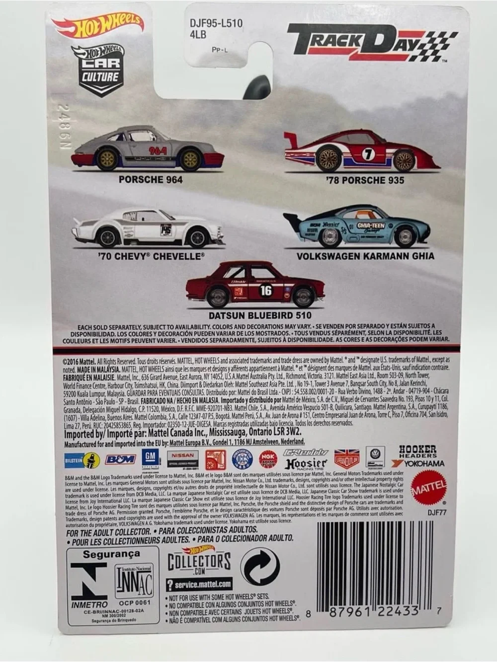 Hot Wheels 2016 Car Culture Track Day '70 Chevy Chevelle Real Riders GREAT DEAL